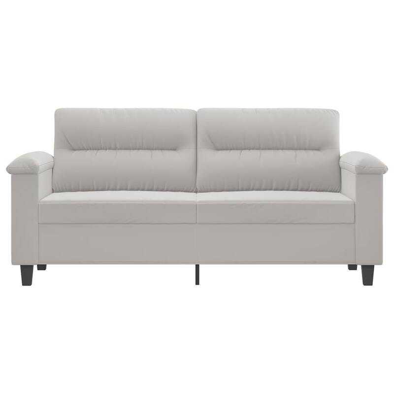 vidaXL Sofa Chair Living Room Upholstered Chair with Armrest Microfiber Fabric