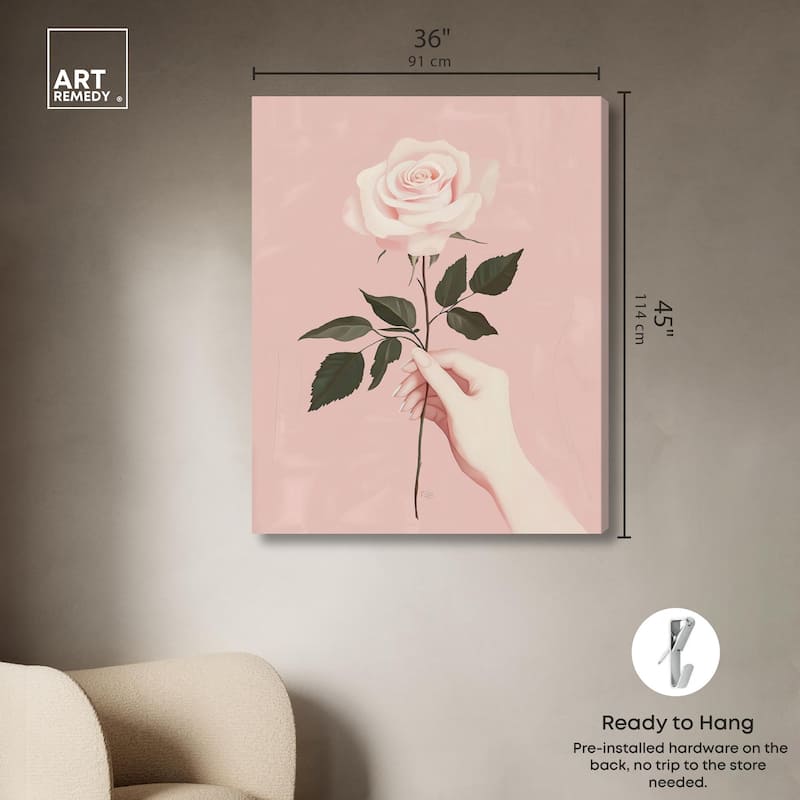 Gift of a Rose Canvas by Art Remedy, Gallery Wrapped