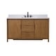preview thumbnail 36 of 72, Vanity Art Lucerne Freestanding Bathroom Vanity with Stone Top, Hidden Power Station, Hair Dryer Holder, USB Charging Shelf
