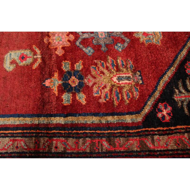 ECARPETGALLERY Hand-knotted Konya Anatolian Red Wool Rug - 4'6 x 8'2