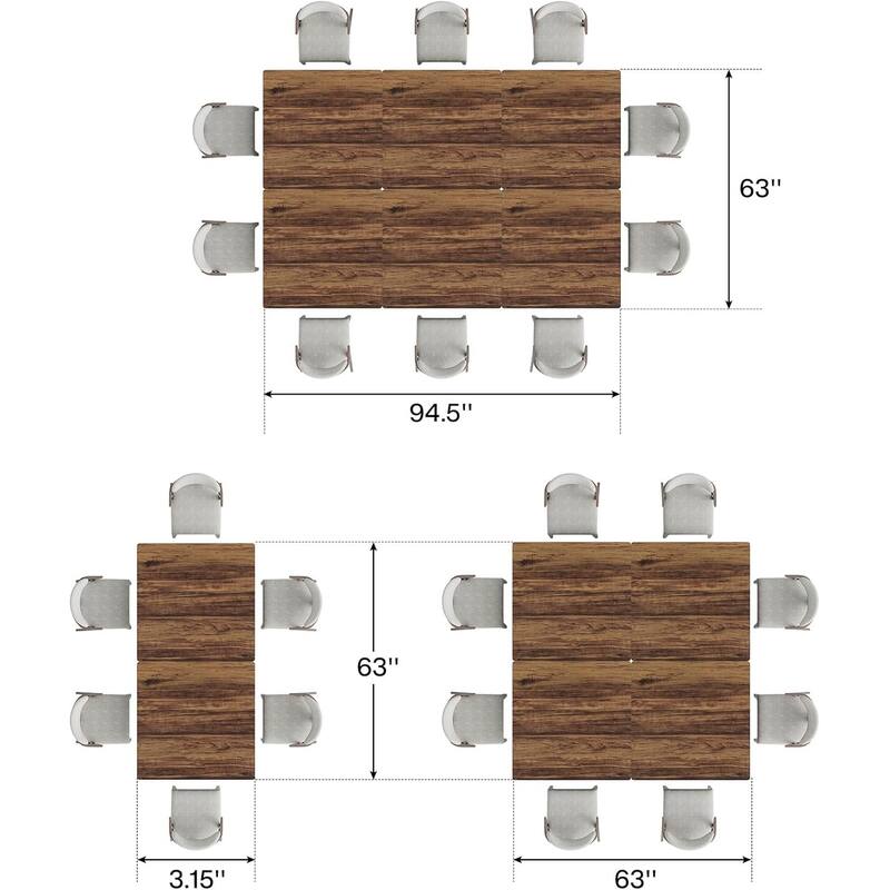 31.5” Square Dining Table for 4 with Metal Base for Dining Room