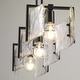 preview thumbnail 9 of 9, Golden Lighting 3164-LP HWG Aenon 3 Light 41" Wide Linear Pendant