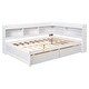 preview thumbnail 15 of 23, Full Bed with L-shaped Bookcases for bedroom, Drawers