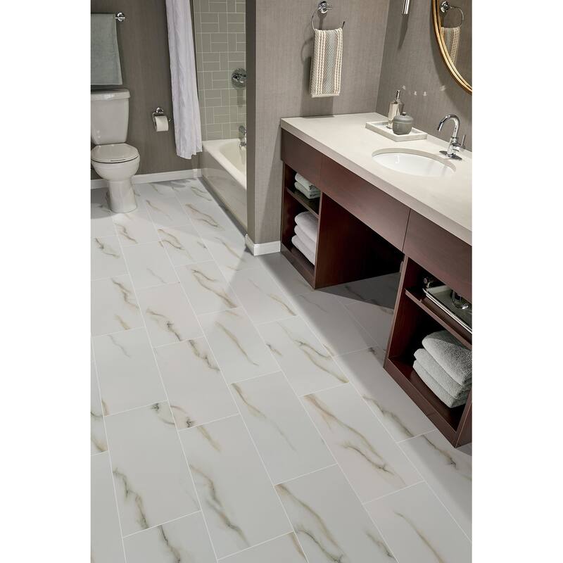 Ackland AKNPTAZI12X24P-CA Azira - 12" x 24" Porcelain Solid Floor Tile