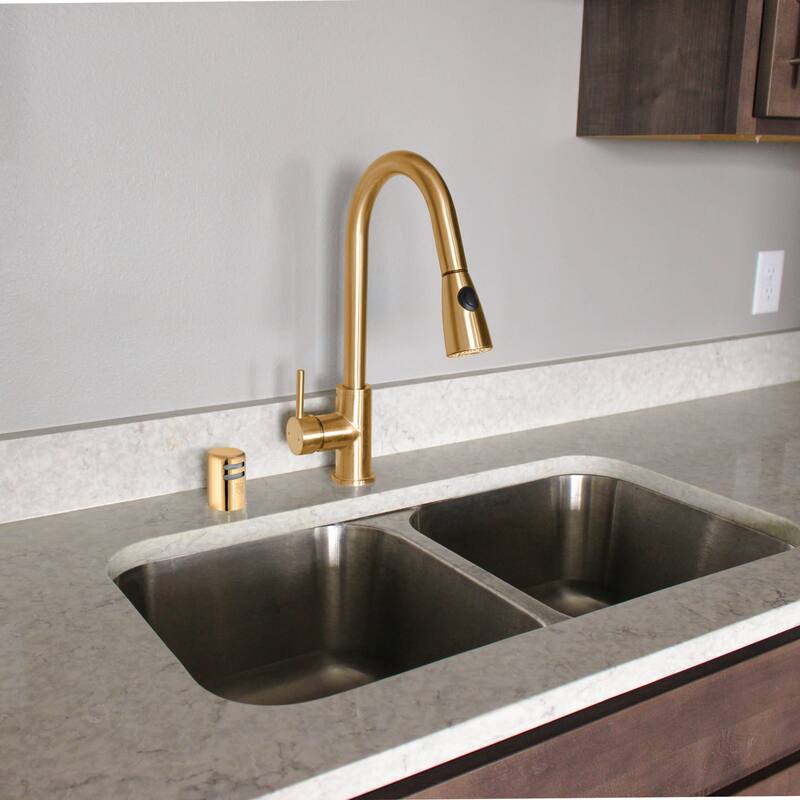 Design House 583872 Metal and ABS Air Gap with Cover - Satin Gold