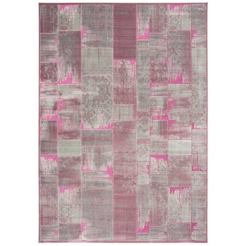 SAFAVIEH Paradise Bernardina Modern Viscose Rug - 4' x 5'7" - Purple/Fuchsia