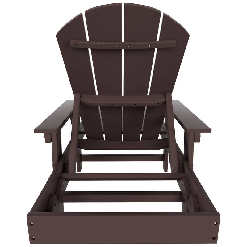 Polytrends Laguna Hdpe All Weather Outdoor Patio Pool Reclining Chaise Lounge With Arms And Wheels