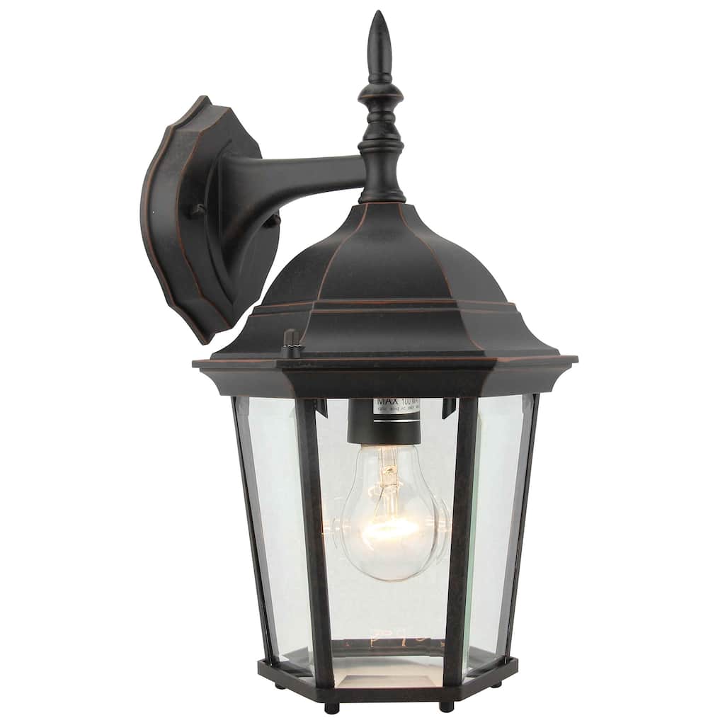 1 Light Outdoor Wall Lantern in Oil Rubbed Bronze
