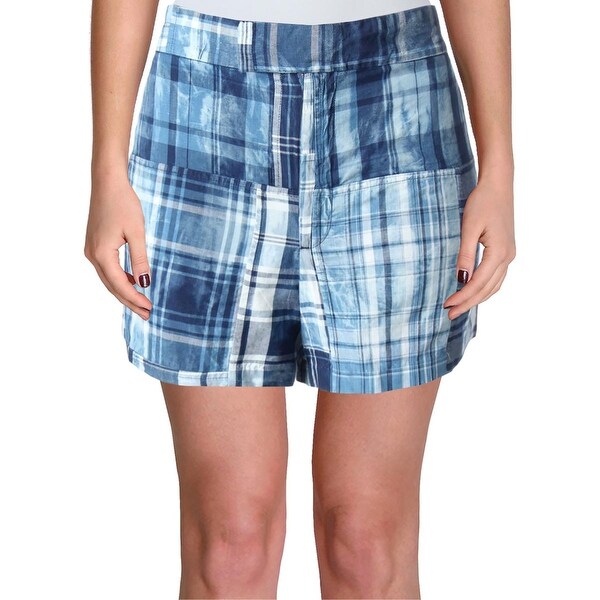 plaid polo shorts