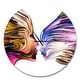 preview thumbnail 2 of 8, Designart 'Metaphorical Mind Painting' Large Modern Wall CLock