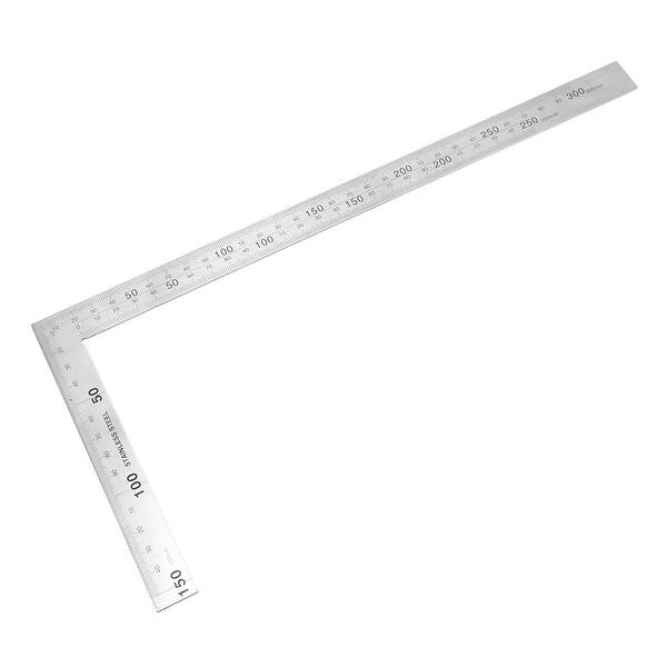 Shop 150mmx300mm Stainless Steel Framing Square Right Angle Ruler Try Square Ruler On Sale Overstock 27583301