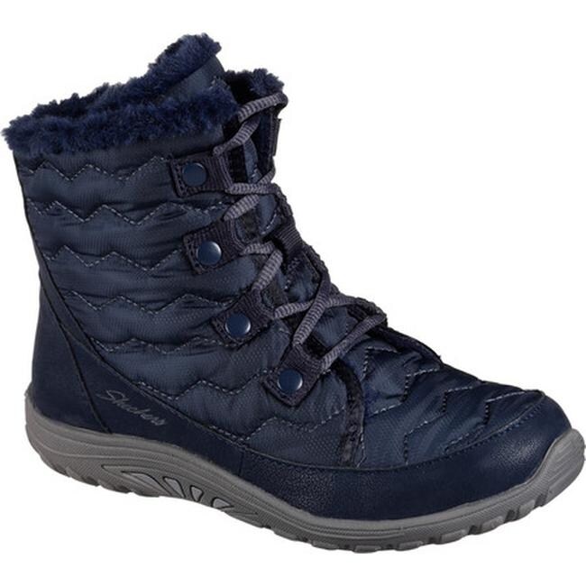 skechers boots navy