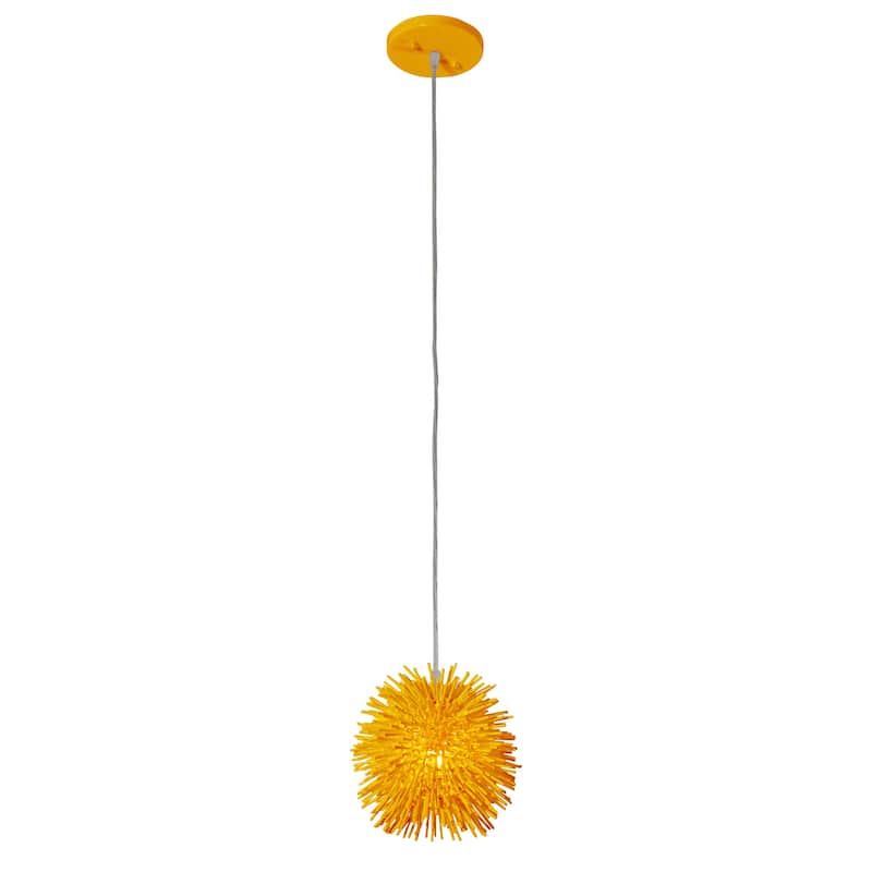 Varaluz Urchin 1-Light Uber Mini Pendant - Yellow