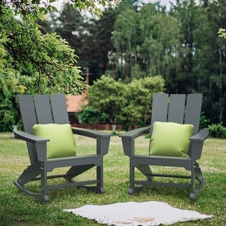 Resin plastic rocking on sale chairs