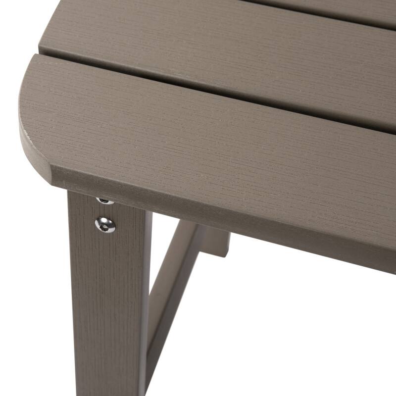 3pc Commercial Indoor/Outdoor Adirondack Set with 2 Loungers, Side Table