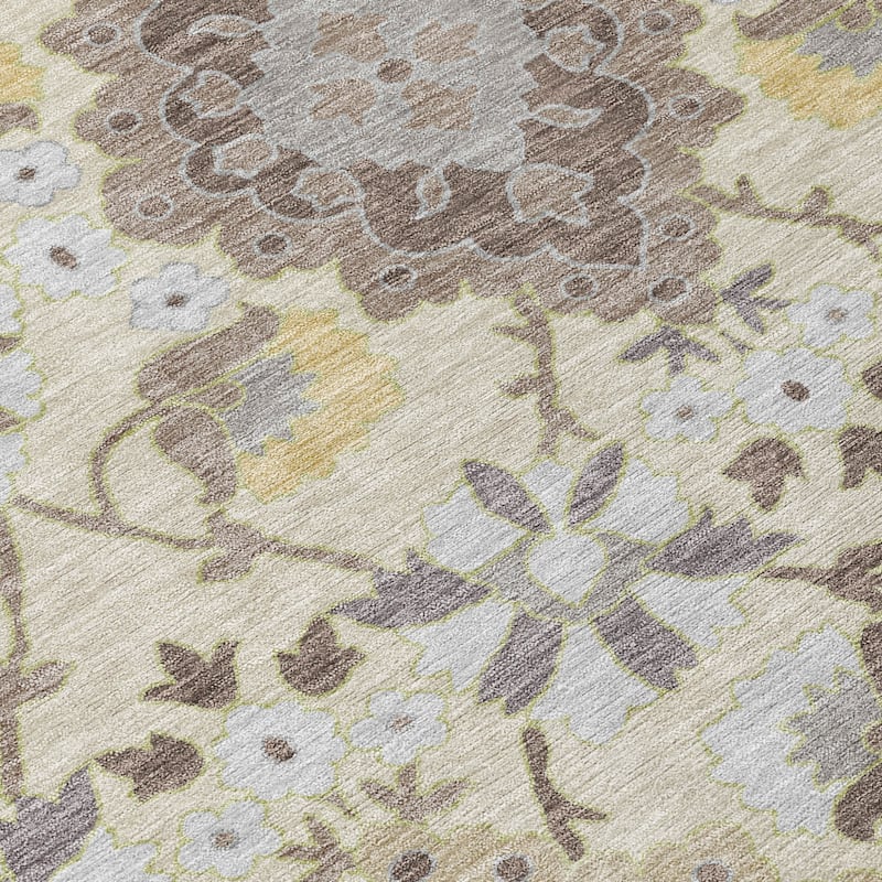 HomeRoots Oriental Traditional Rectangle Outdoor Rug