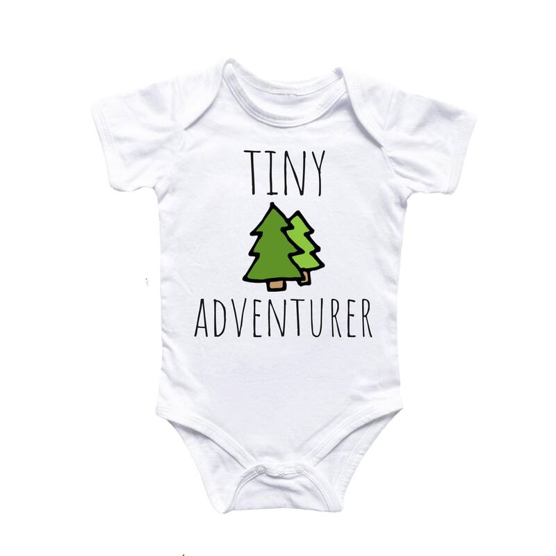 Adventure Trees - Baby Boy Girl Clothes Infant Bodysuit Funny Cute Newborn - White - 0-3M