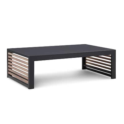 Cadora Teak Outdoor Coffee Table with Custom Cover