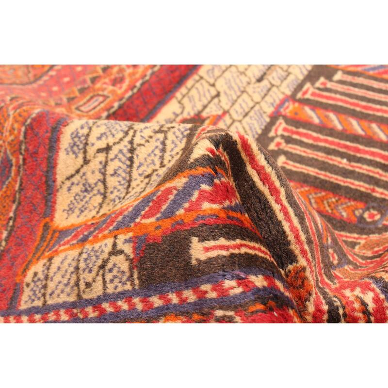 ECARPETGALLERY Hand-knotted Teimani Red Wool Rug - 2'7 x 4'0