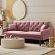 preview thumbnail 42 of 54, BSHTI 73" Convertible Velvet Futon Sofa Bed Pink - Twin
