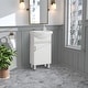 preview thumbnail 1 of 23, 18-inch mini bathroom cabinet with ceramic sink