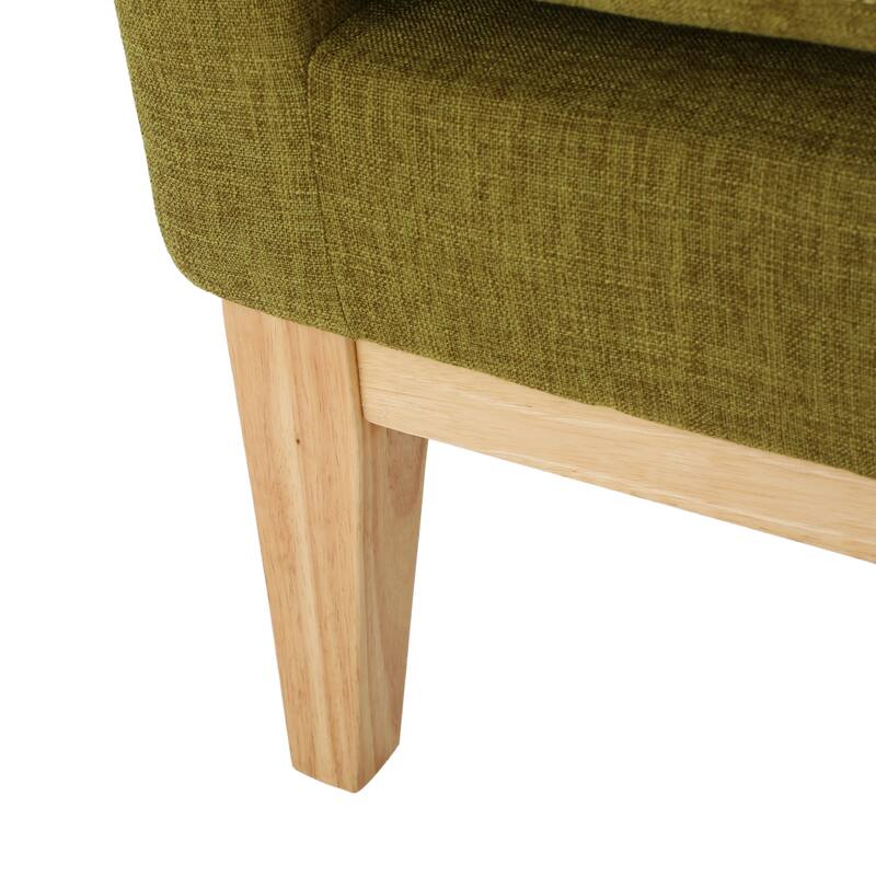 Aurla Mid-century Upholstered Accent Chair by Christopher Knight Home - 27.50" L x 28.50" W x 36.50" H
