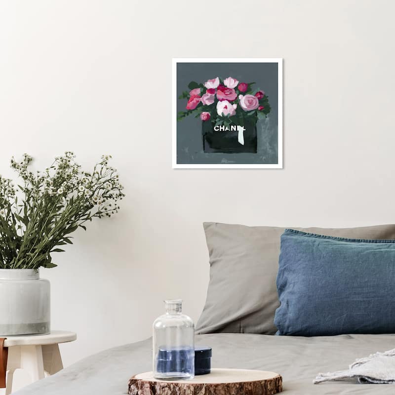 Wynwood Studio Prints Fashion and Glam Pink Bouquet Pink and Dark Pink Glam Wall Art Canvas Print - 12 x 12
