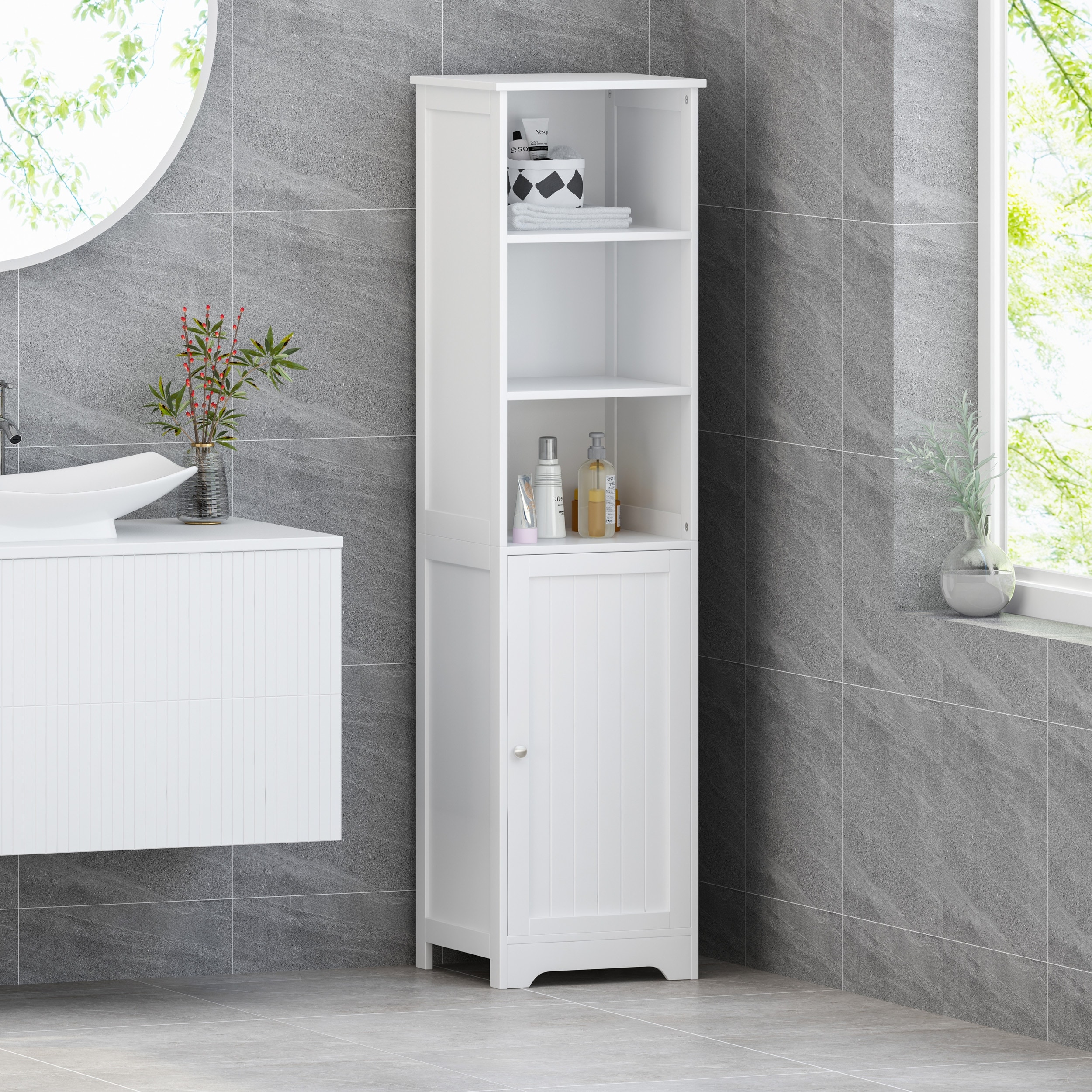 Heineberg Free-standing Bathroom Storage Cabinet by Christopher Knight Home  - Overstock - 29816869