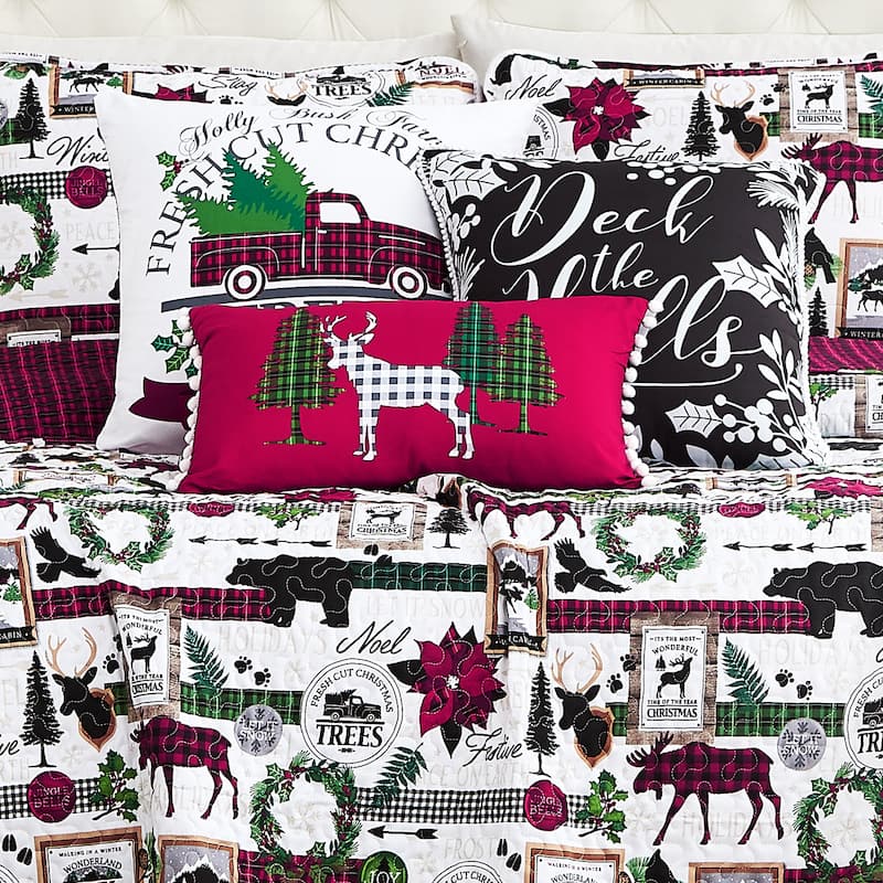 Merry Town Christmas Oversized 6-piece Quilt Set