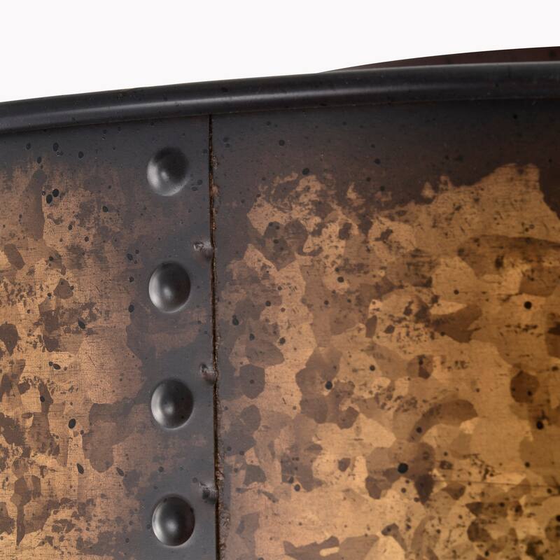 Nuvo Kettle 3 Light Flush Mount - Weathered Oxidized Bronze/Brass