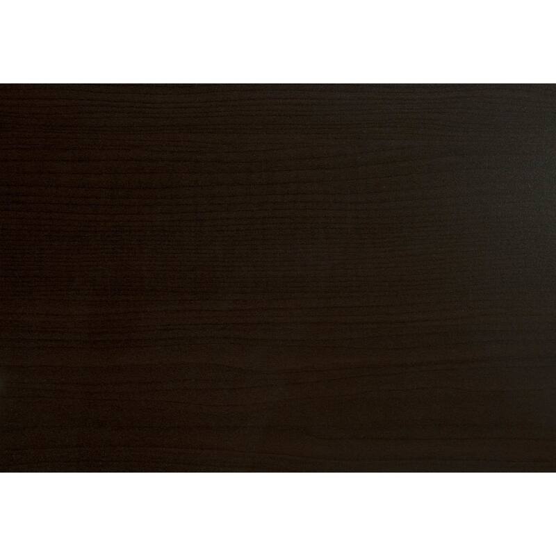 Computer Desk, Home Office, Laptop, Work, Brown Laminate, Gold Metal, Contemporary