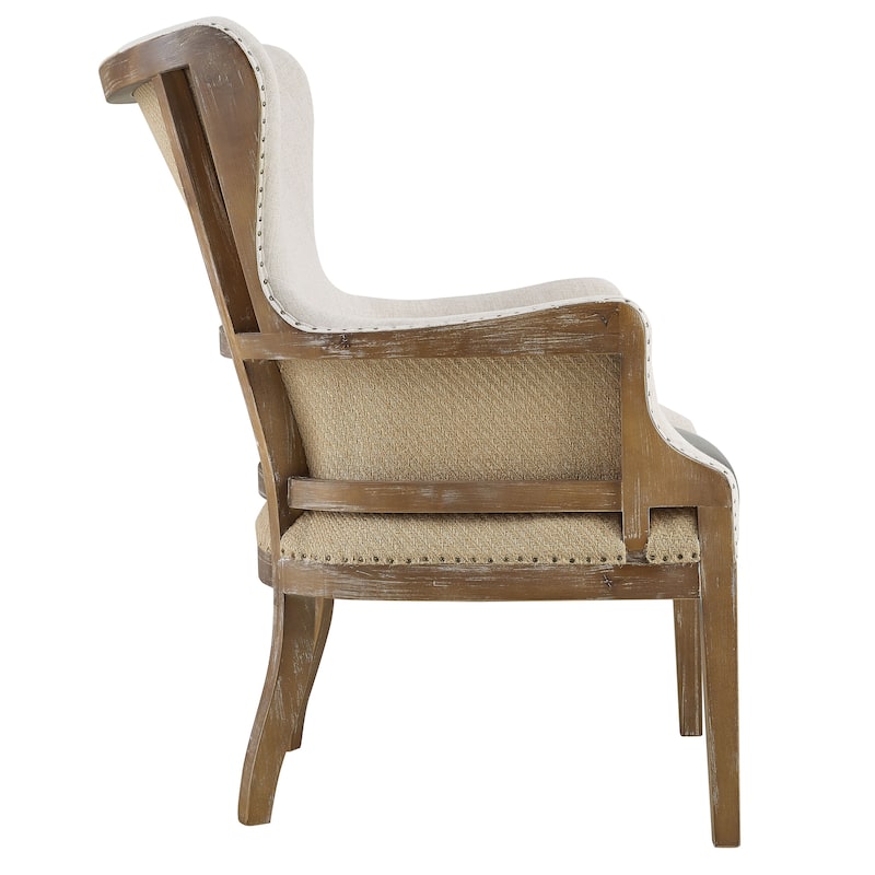 Steve Silver Glarus Two-tone Wingback Accent Chair