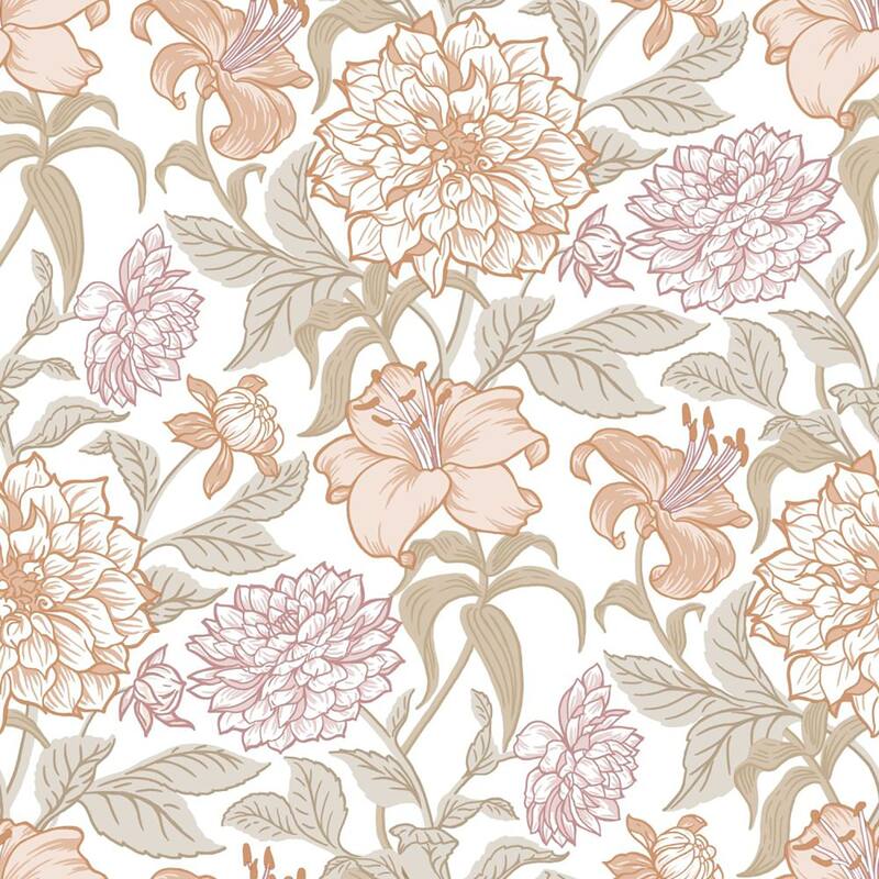 Persephone Pastel Spring Blossoms Wallpaper