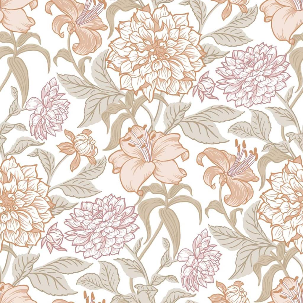 Persephone Pastel Spring Blossoms Wallpaper