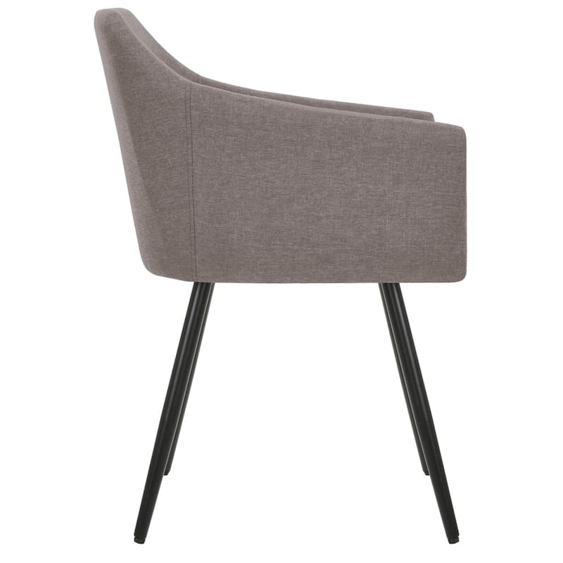 vidaXL Dining Chairs Upholstered Chair with Metal Legs for Living Room Fabric - 21.3" x 24.4" x 31.5"