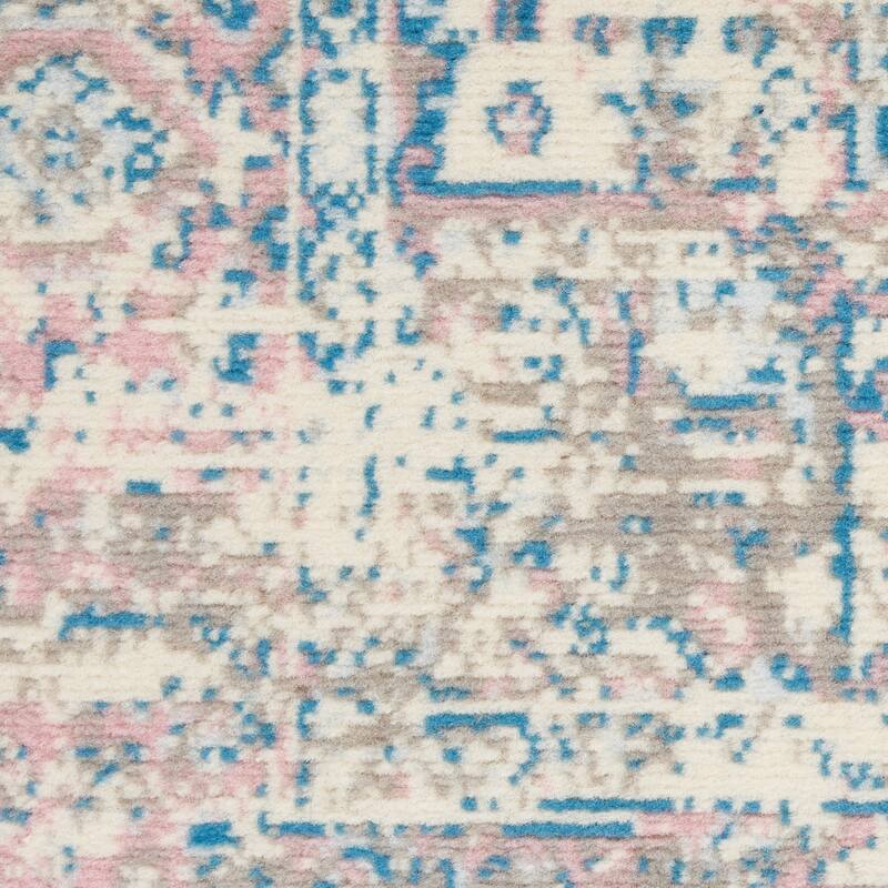 Nourison Grafix Distressed Vintage Medallion Area Rug