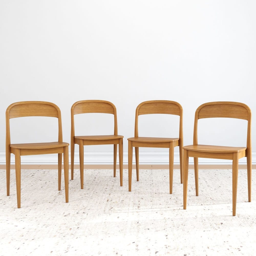 Plank and Beam Loar Mid-Century Modern Solid Wood Dining Chair