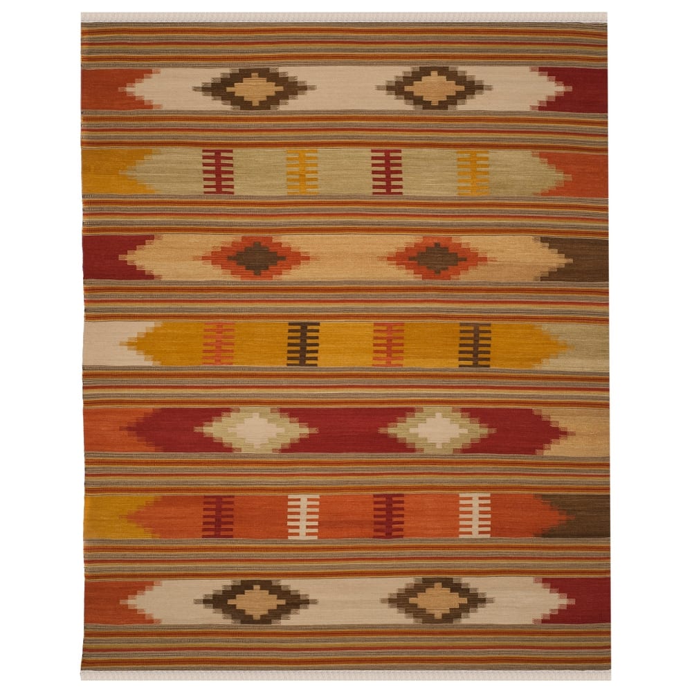 SAFAVIEH Handmade Kilim Johana Vinciane Casual Tribal Wool Rug