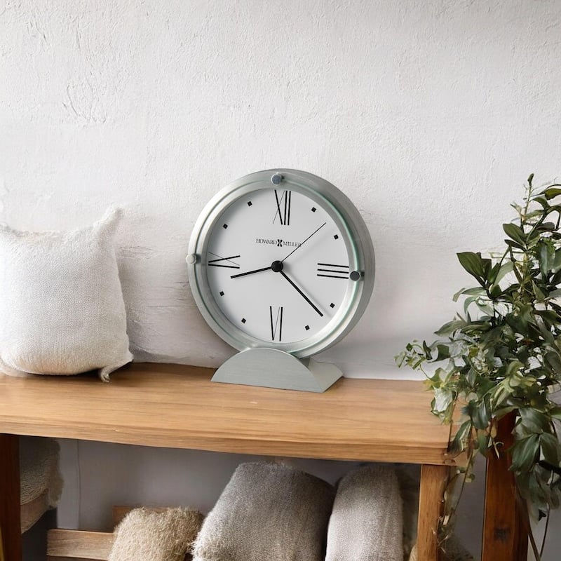 Howard Miller Simon II Modern Sleek Mantel Clock