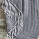 preview thumbnail 2 of 4, Wellco Reversible Soft Knitted Throw Blanket With Boho Tassels - 50" x 60", Stripe Patterns
