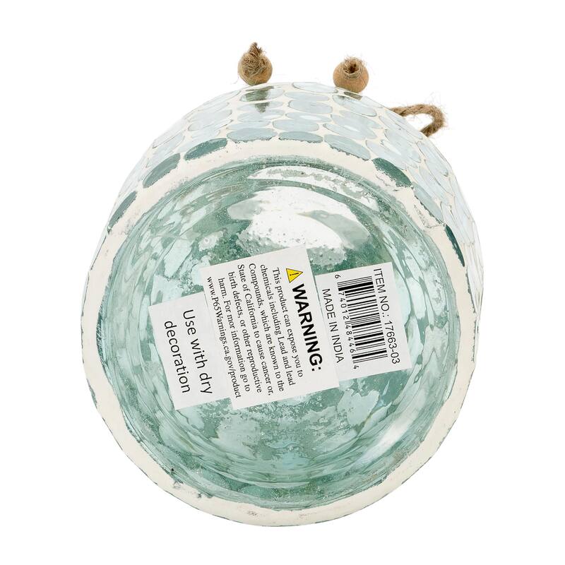 Sagebrook Home Glass Mosaic Vase