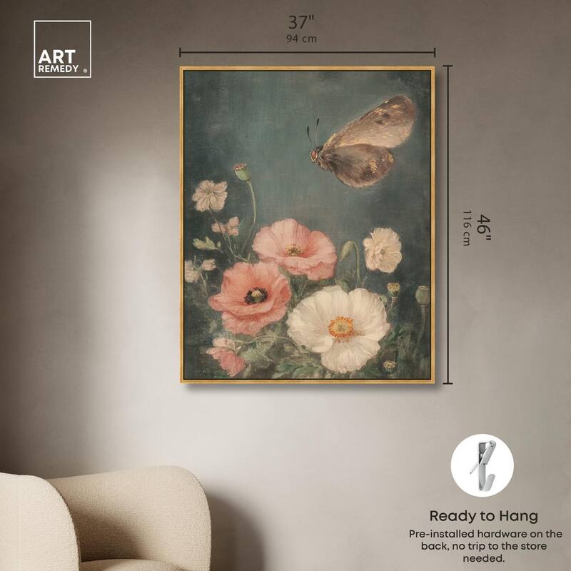 Shadowed Flutter II Canvas by Art Remedy
