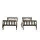 preview thumbnail 8 of 44, Clayfell Ames Twin Over Twin Solid Wood Bunk Bed Frame, Convertible, Sturdy Guardrails, Easy Assembly