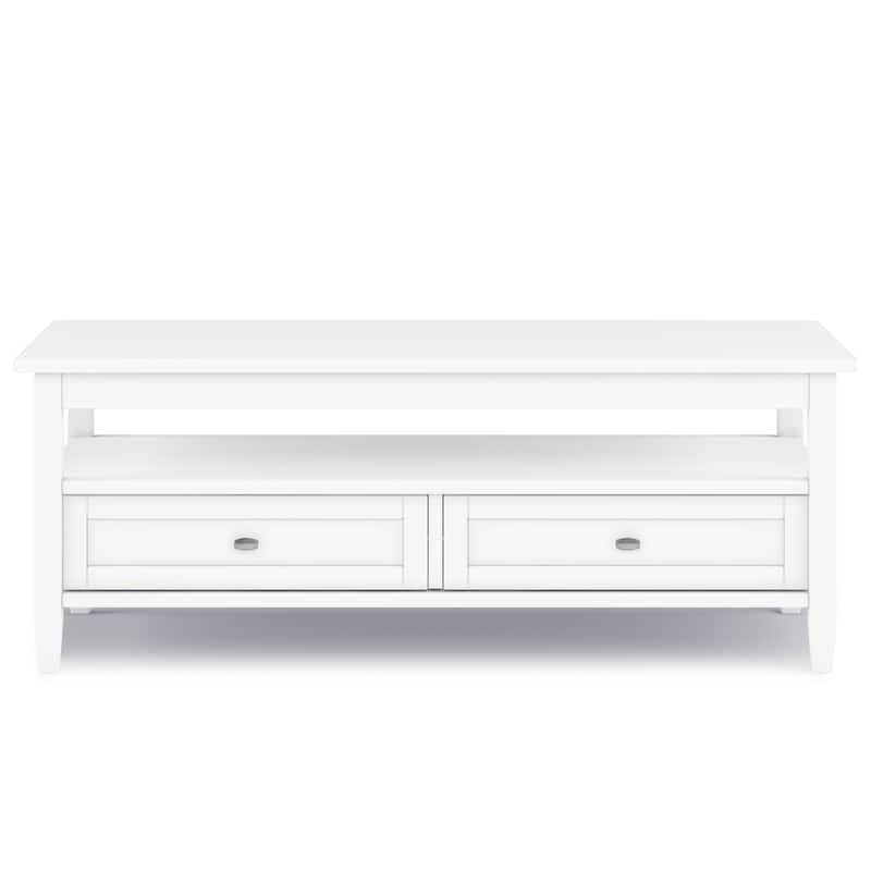WYNDENHALL Norfolk Wood Transitional Coffee Table - 48 Inches wide
