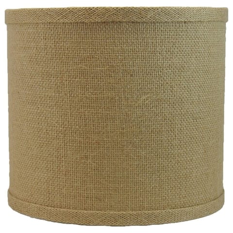 Classic Burlap Drum Lampshade, 8-inch to 16-inch Bottom Size Available