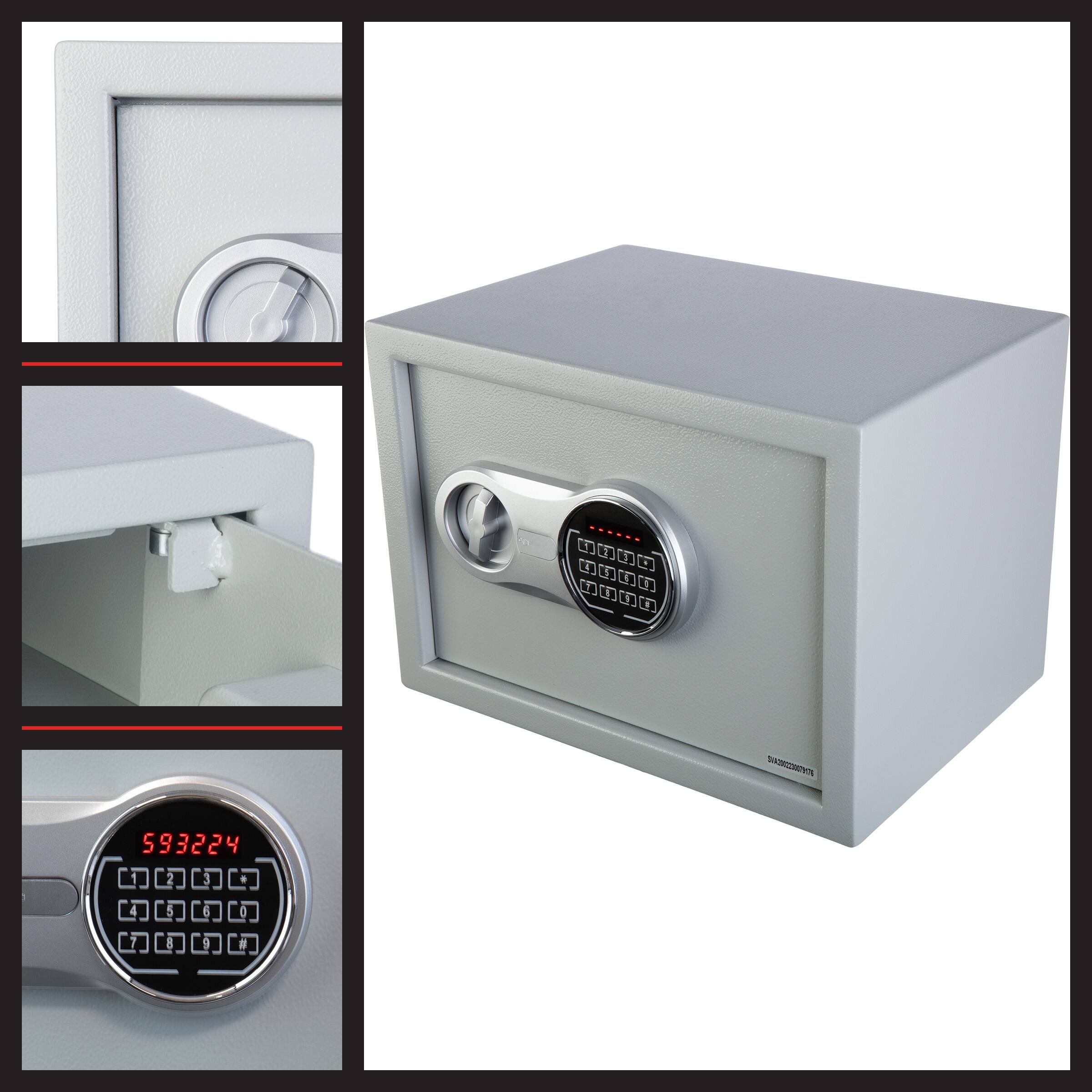 Electronic Digital Safe Dual Entry Lock Box with 2 Override Keys