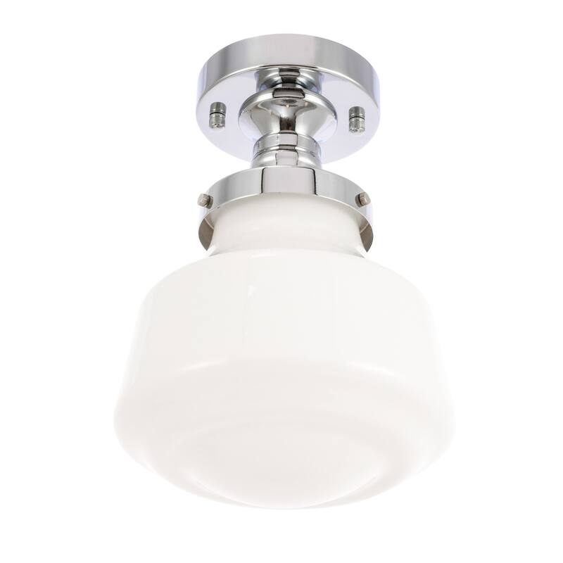 Nyle 1-Light Frosted Glass Flush mount