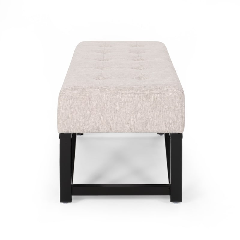 Button-tufted Sleek Bench