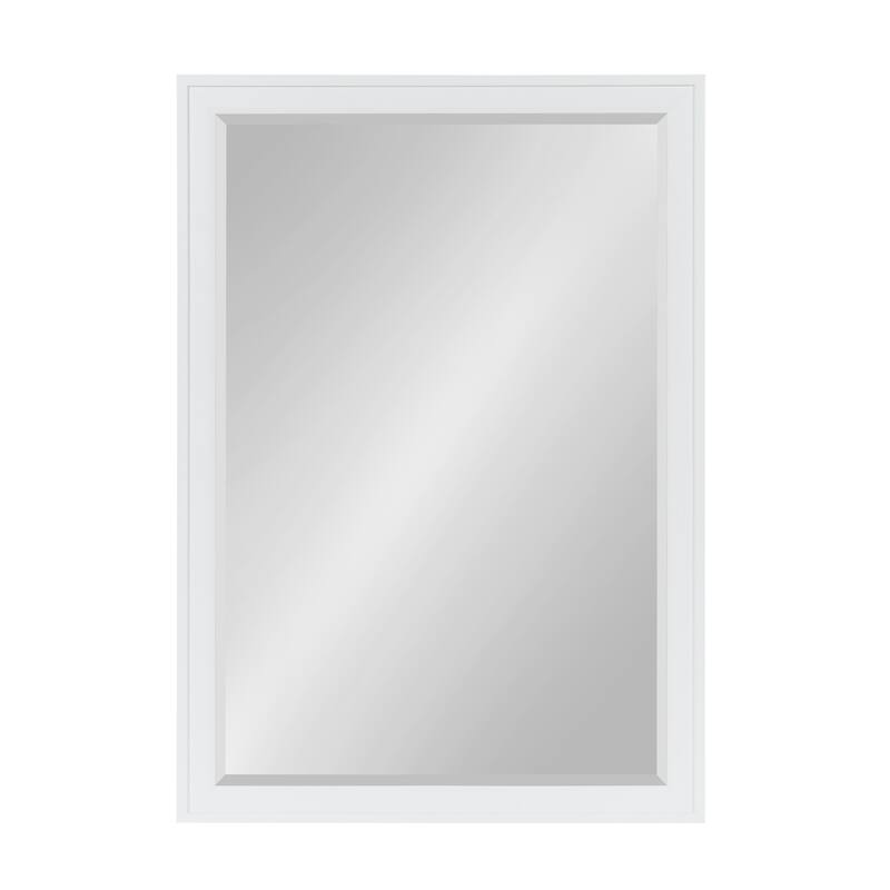 Bosc Framed Decorative Rectangle Wall Mirror - 27.5x39.5 - White