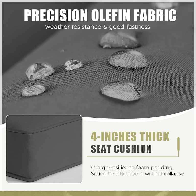 14 Piece Outdoor Patio Furniture Deep Seat Cushion Set Sofa Replacement Waterproof Cushions